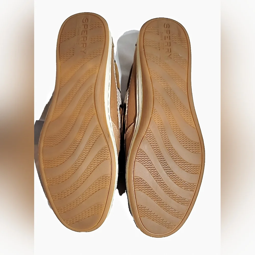 Sperry Top-Sider Shoes Womens 6.5 Bluefish 2 Eye Mariner Stripe‎ Linen STS91392